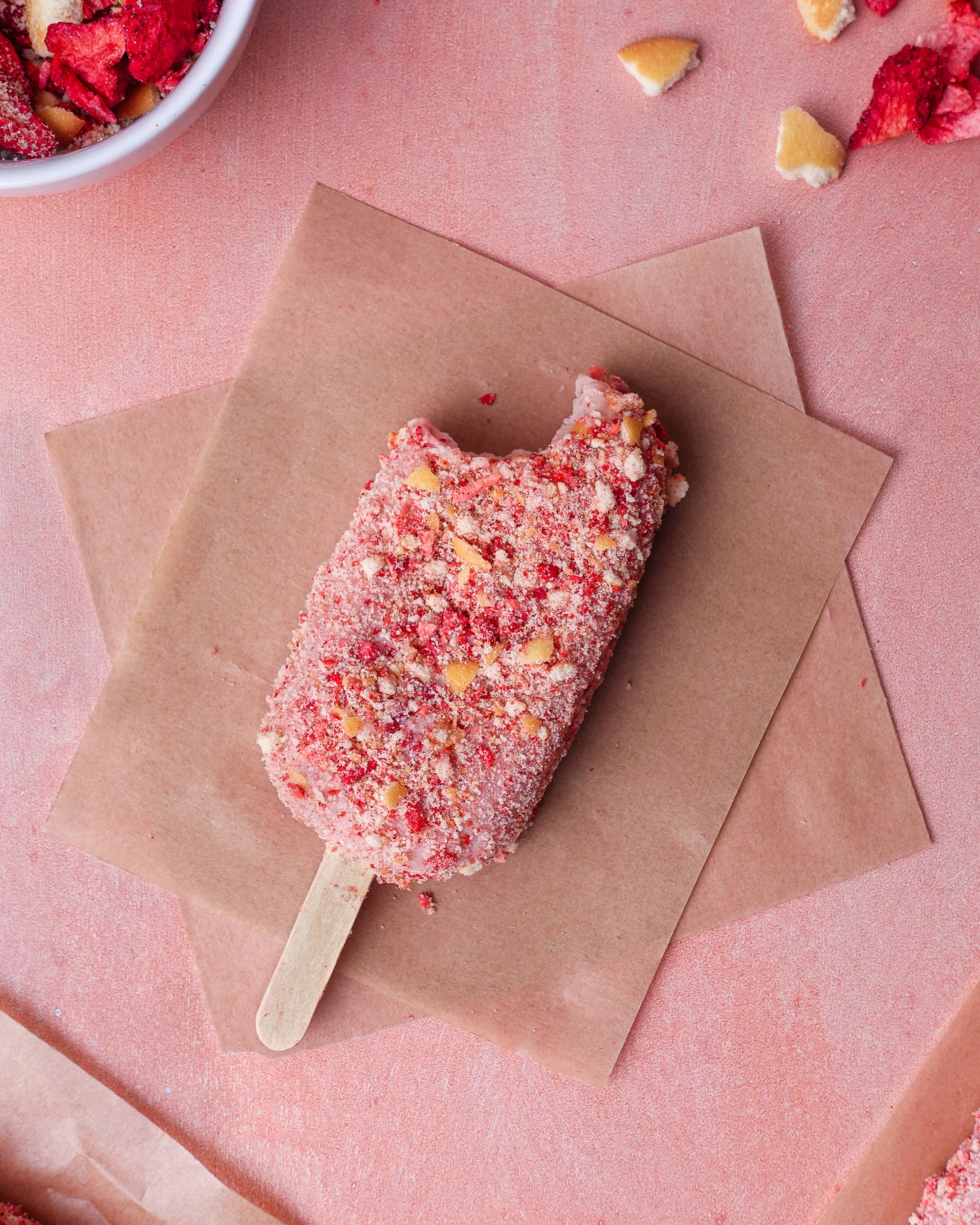 Strawberry Shortcake Cakesicles