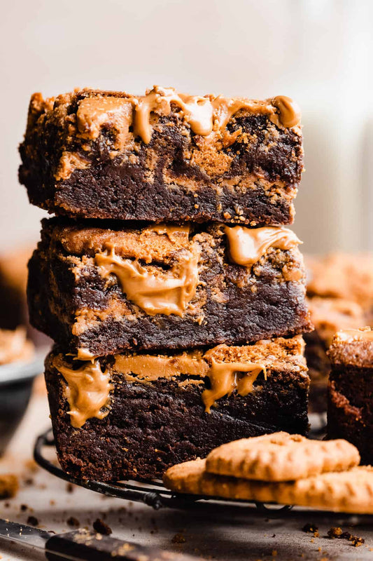 Peanut Butter Biscoff Brownies